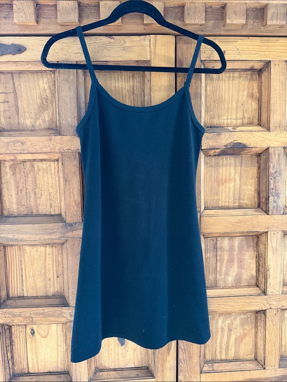 American Eagle Outfitters Black Mini Slip Dress